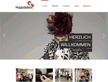 Tablet Screenshot of friseur-haarlekin.at